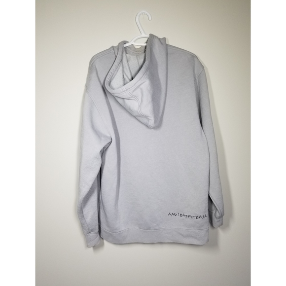 MENS MEDIUM GRAY ATHLETIC AND1 BASKETBALL HOODIE - Picture 2 of 4